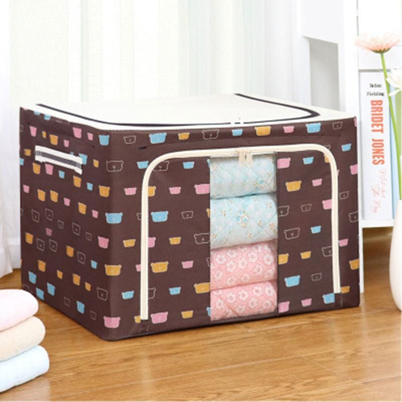 Oxford Cloth Steel Frame Storage Box for Clothes Bed Sheets Blankets Home 2021 Oxford Cloth Steel Frame Storage Box for Clothes Bed Sheets Blankets Home 2021