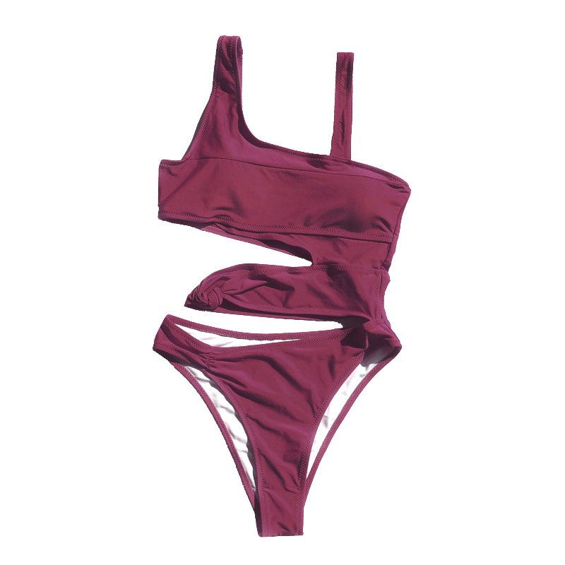 Wine Red Swimsuit