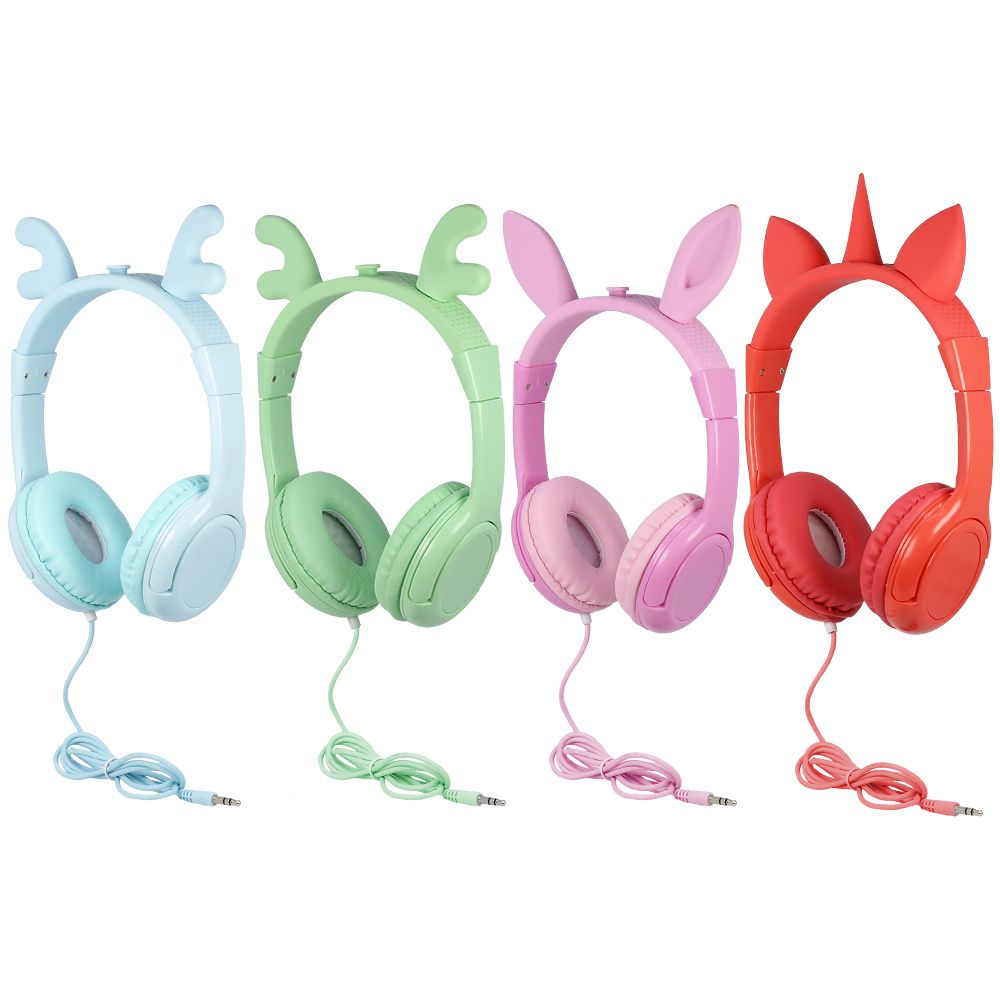 Cute Kids Bunny Ear Headphones Children 