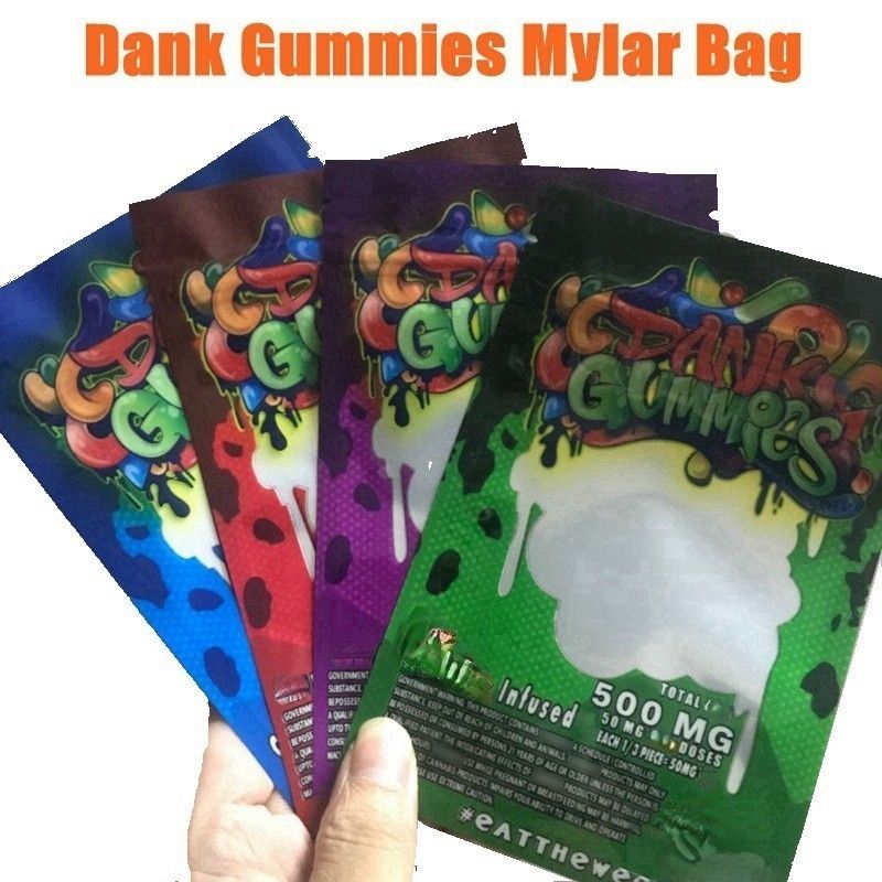 Dank Gummies Reclosable Mylar Bags *EMPTY BAGS* *VARIETY PACK* SHIPS IN 24 HOURS 