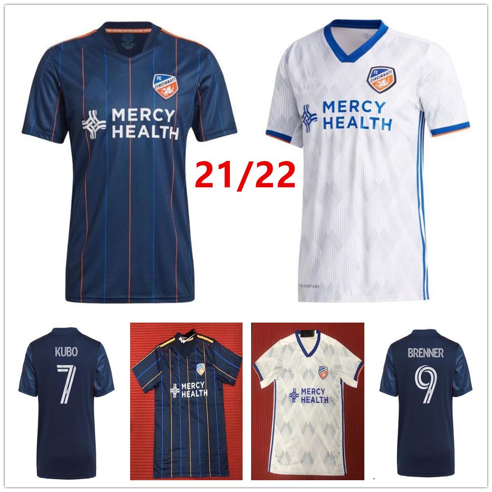 2021 2021 2022 FC Cincinnati Soccer Jerseys KUBO BRENNER ...