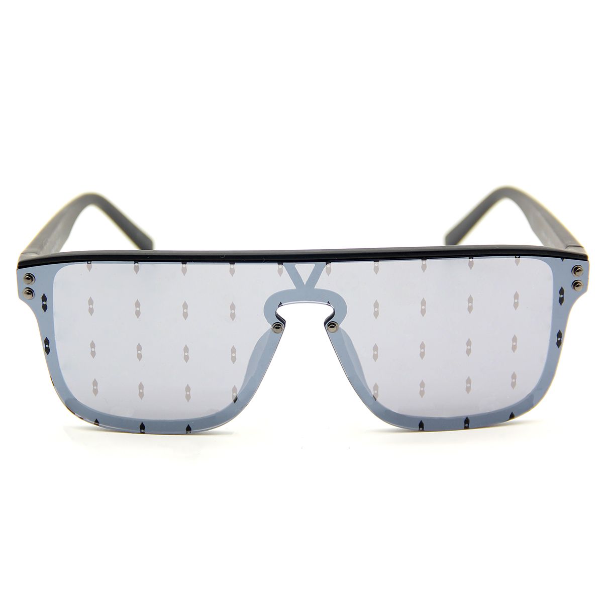 light silver gray print lens