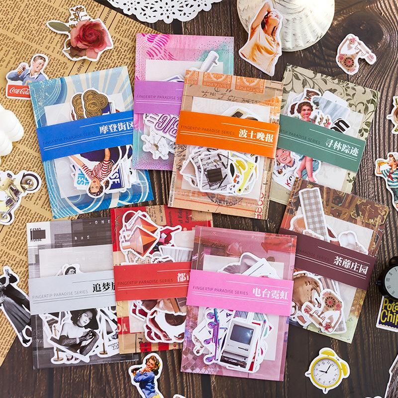 Crafty Arts Washi Sticker Set 40 Retro Travel Stickers For Scrapbooking,  Planners, And Journals. Vintage Posters And Calendars! From Lunali, $15.15