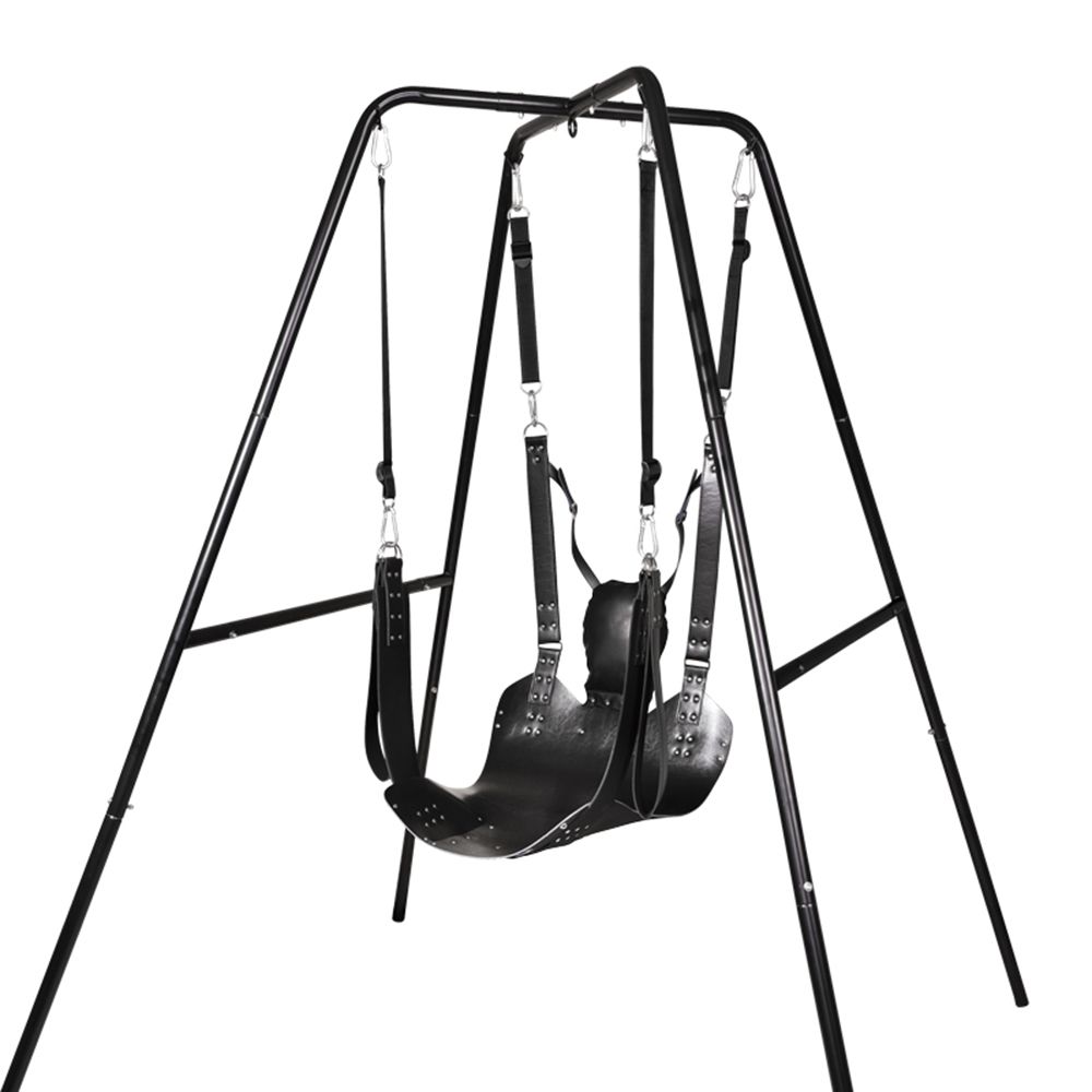 Casal Romantick Sexo Mobiliário De Couro Sexo Swing Bundled Hammock De $1.377,77 DHgate foto