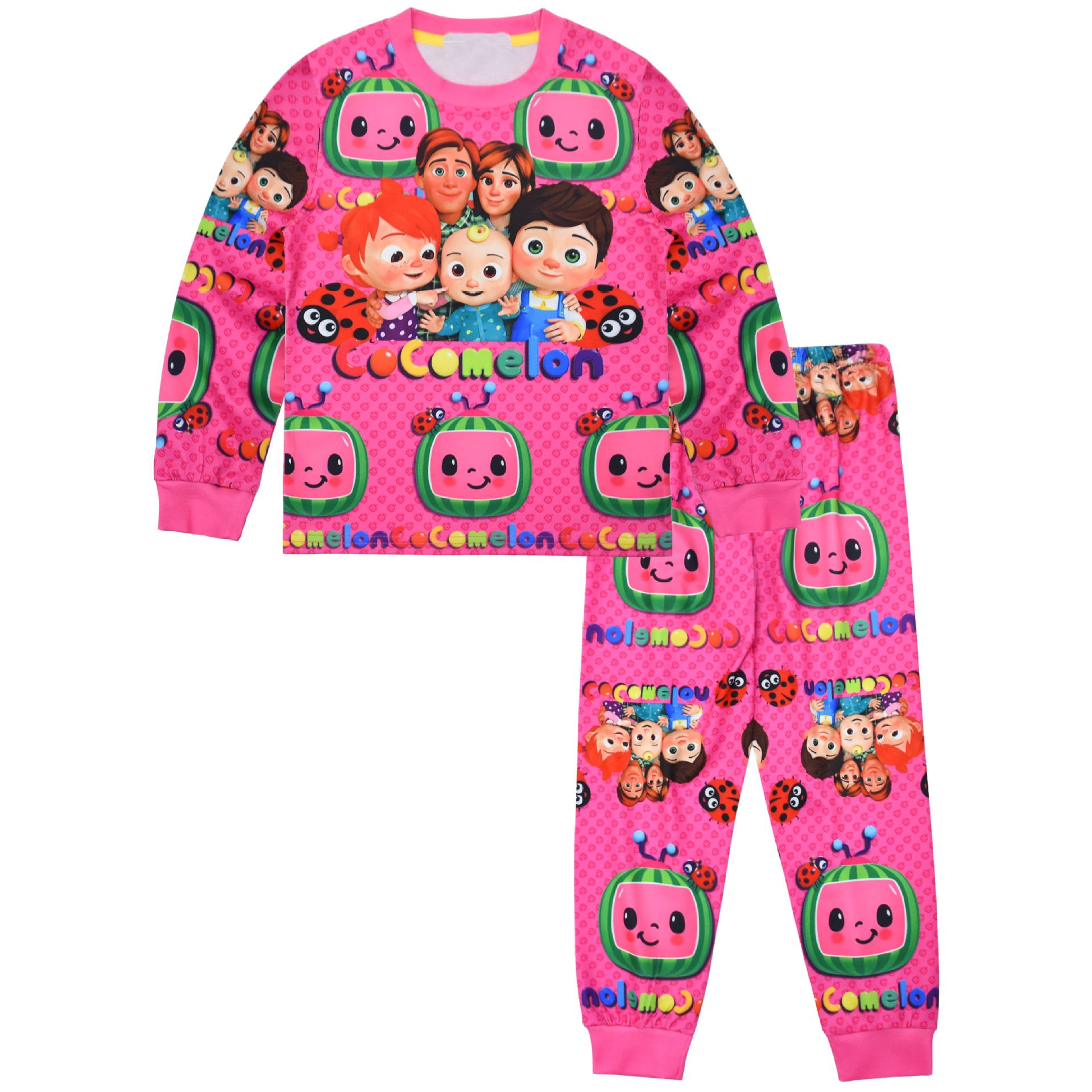 Kleding Meisjeskleding Pyjamas & Badjassen Pyjama Sets Pink cocomelon pjs 