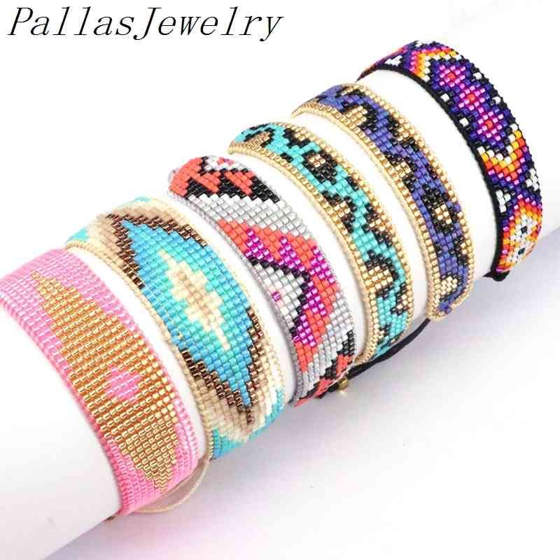 Pulsera De Mujer Zhhongvi Miyuki Boho Brazalete Manual Telar Pulsera De Mujer Zhhongvi Miyuki Boho Brazalete Manual Telar