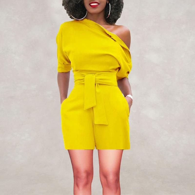 Shoulder Ruffle Bodysuit Women Shirts 
