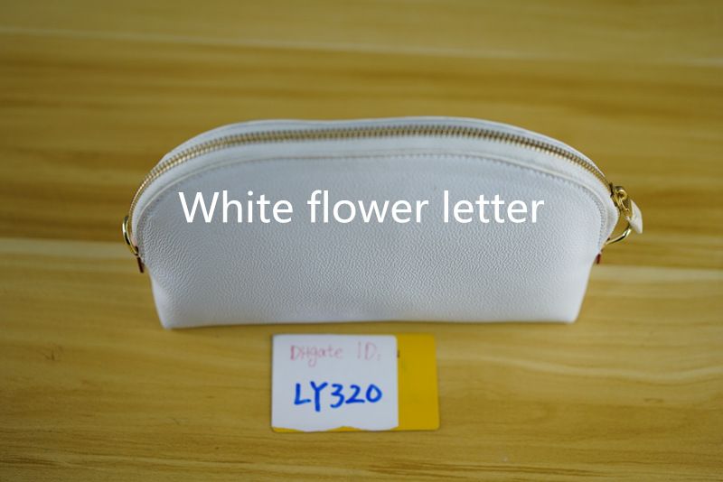 White flower letter