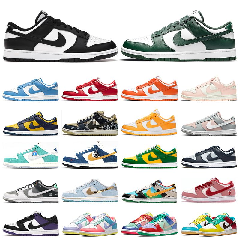 Nike Dunk SB Lage schoenen Men Dunks Sneakers White Black Coast Varsity  Green University Blue Syracuse