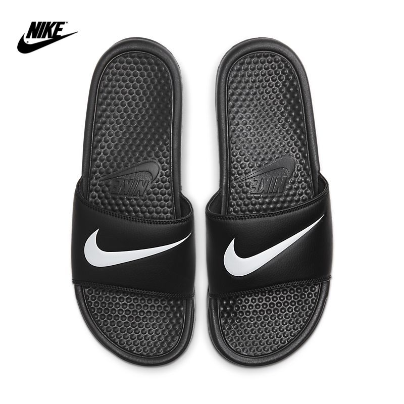 Summer Men Mujer Nike Slippers Moda Diapositivas Peso Triple Negro Blanco Gris Autor Aire
