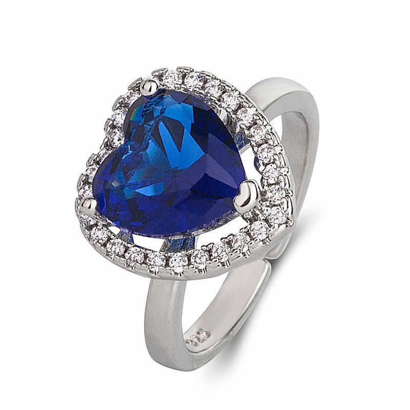 Blue Diamond Ring Platinum