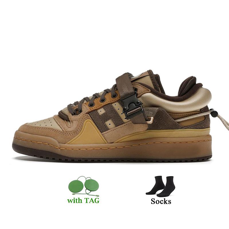 Foro Bajo X Mujeres Mens Plataforma Zapatillas Running Shoes White Crew Green Bad Pink