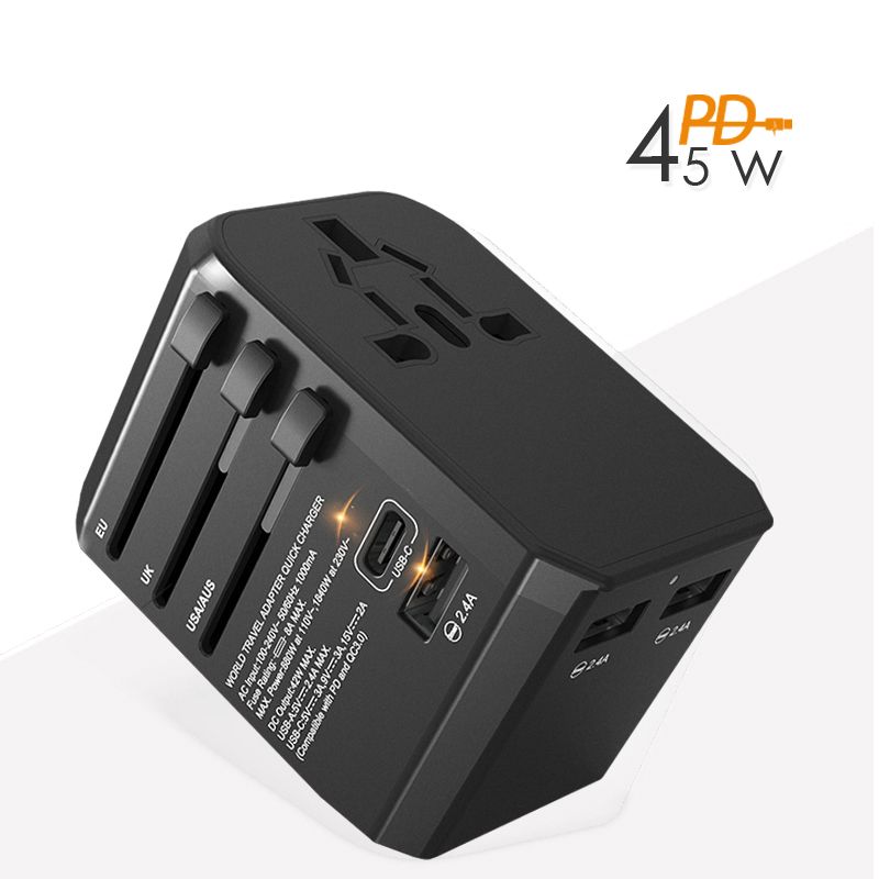 1USB C 45W zwart