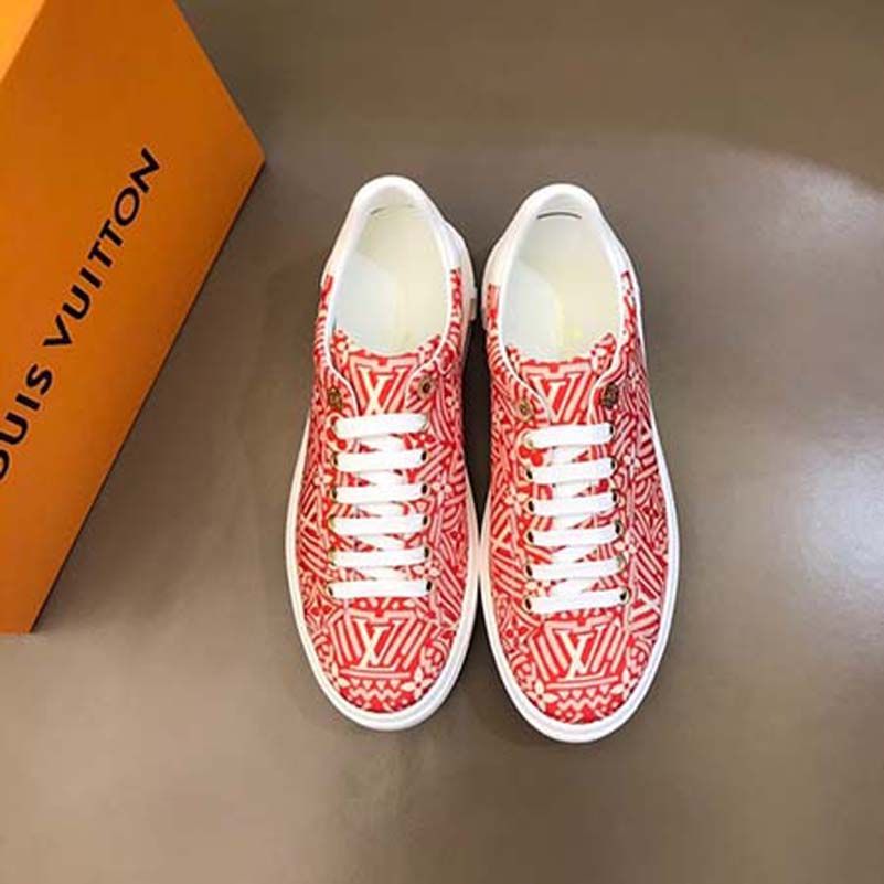 Louis Vuitton Luxury Brand Sneakers Lv Shoes Designer Sneaker Floral  Brocade Genuine Leather Men Women Shoe Bagshoe1978 0271 From A88683,  $103.63