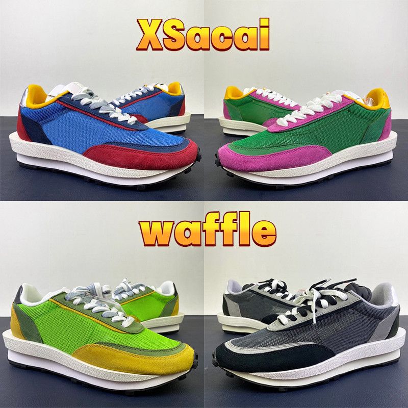 Newest XSacai LD Waffle Running Shoes Triple Black White Nylon Grey Blue  Green Multi Yellow Red Purple Mens Trainers Women Sneakers US 5.5 11 From  Norther, $0.75 | DHgate.Com