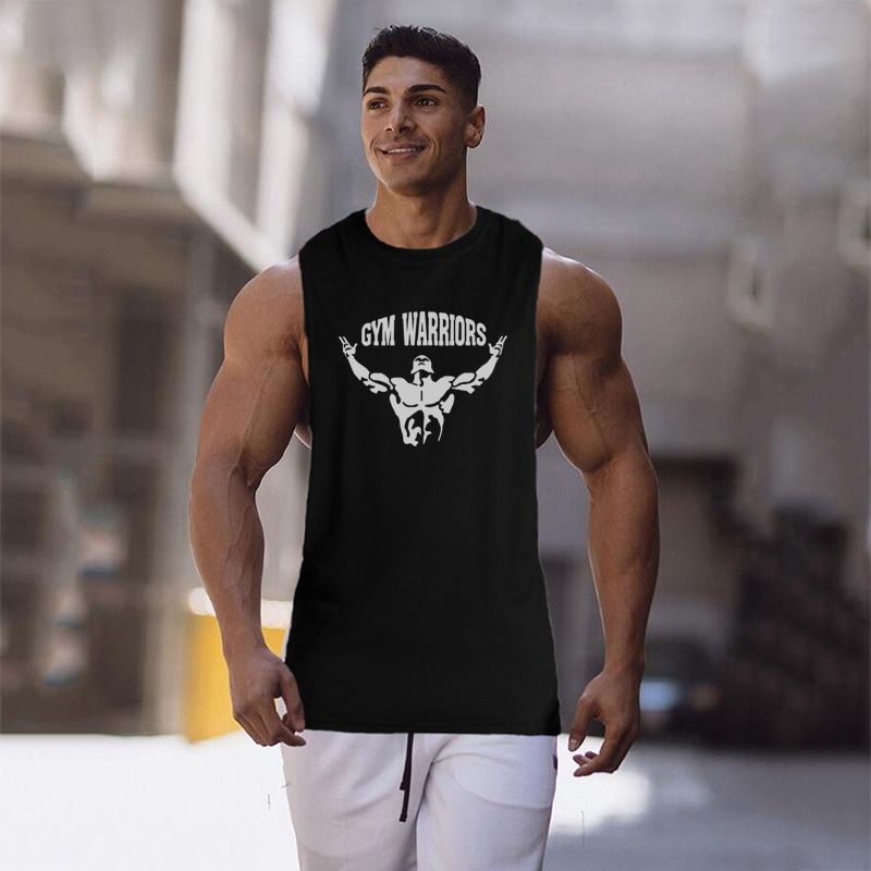 MuscleGuys Bodybuilding Ropa Gimnasio Fitness Tank Top Men Extend Off Dropped Scionhhols Sports Chaleco De Ejercicios Camisa Sin Mangas 210421 De 7,46 € | DHgate