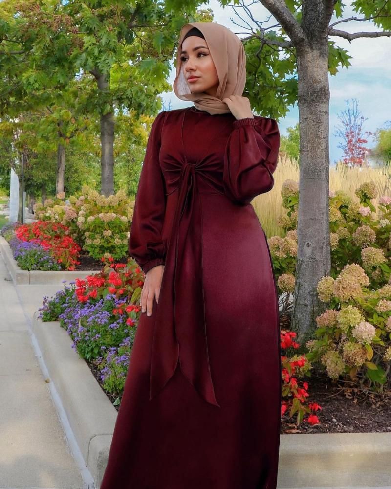 Compra Ropa Étnica Alta Calidad Tallas Grandes Musulmán Satin Turquía  Vestidos Formales Venta Al Por Mayor MUJER MAXI VESTIDO ABAYA DUBAI ESTILO  Barato | Entrega Rápida Y Calidad | Es.Dhgate