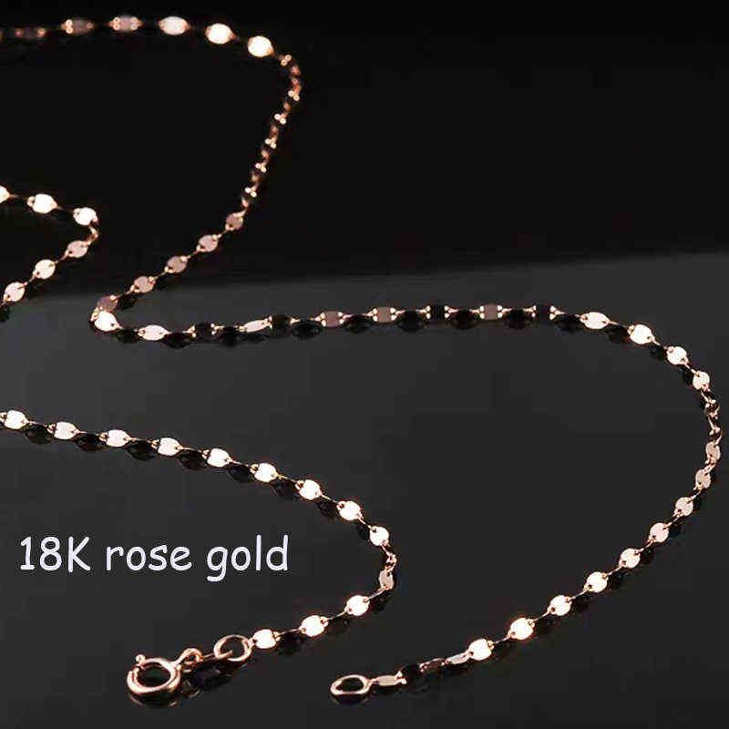 Real 18k Rose Gold-45cm