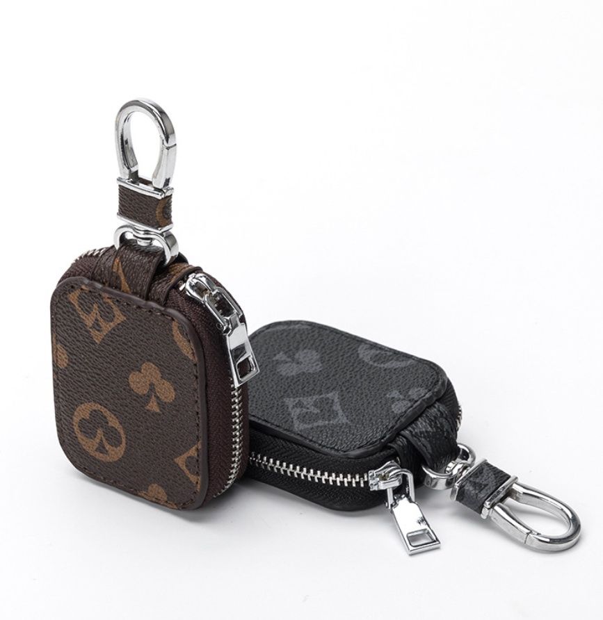 Details about   Leather Car Key Case Key Pouch Storage Wallet Holder Chain Zipper Bag For Lexus 