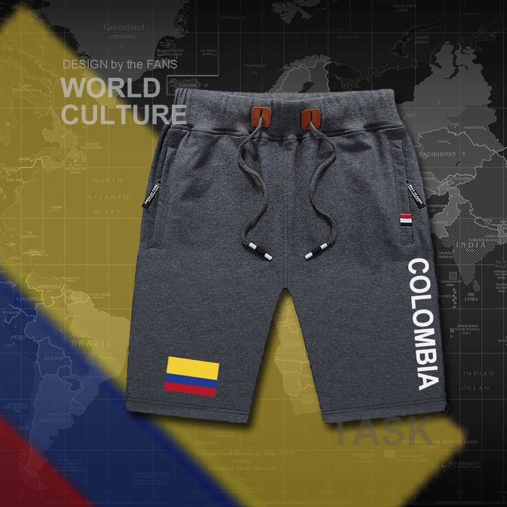 Colombia Shorts Shorts Playa Nueva Tabla De Hombres Pantalones Cortos Entrenamiento Cremallera Bolsillo Sudor Culturismo Algodón Marca Colombiana Col De 10,79 € | DHgate