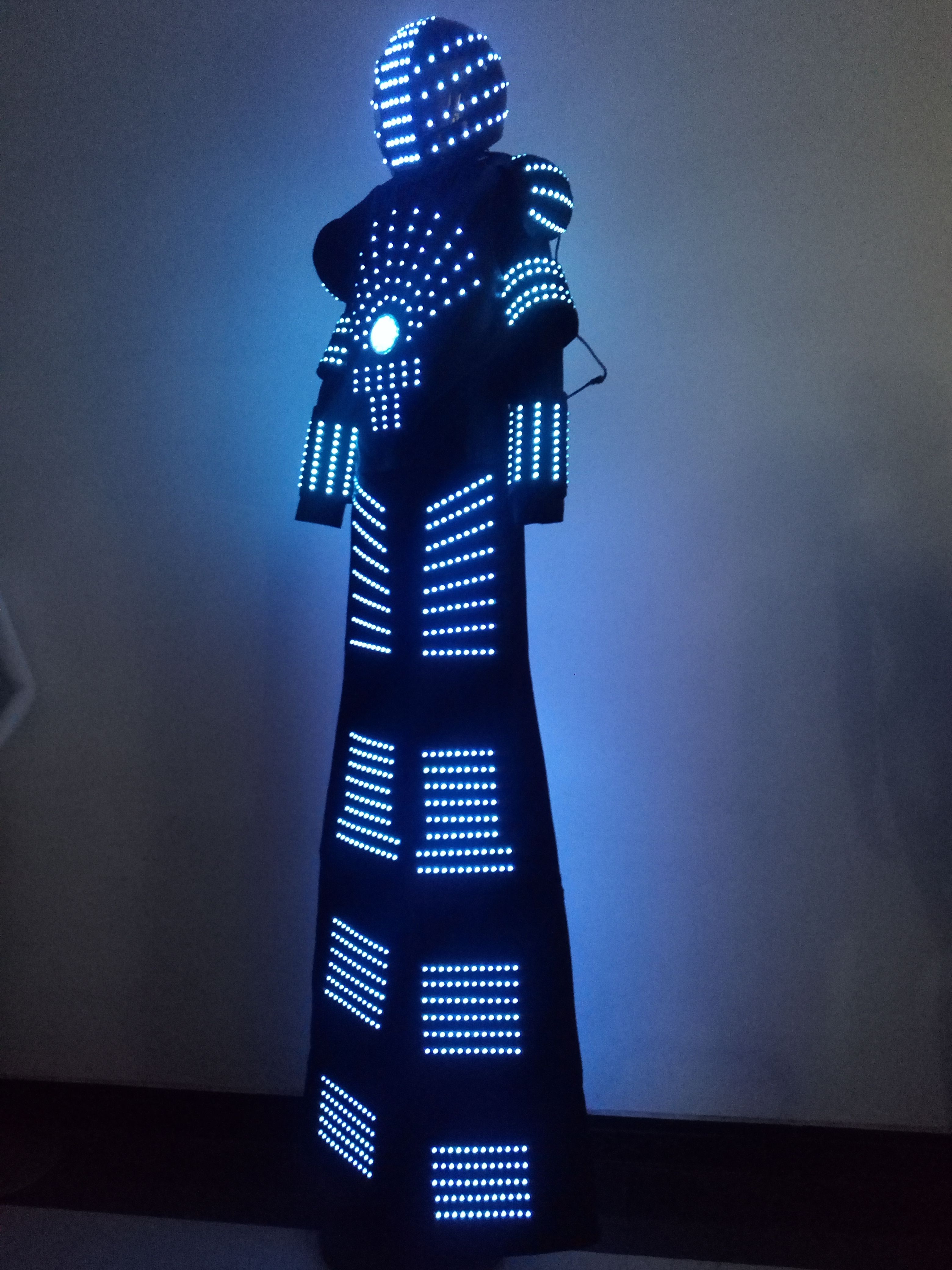 desencadenar Agrícola cada DOULE SIDO LED LED Disfraz de robot / David Guetta LED Traje de robot / Robot de Kryoman desencadenar Agrícola cada DOULE SIDO LED LED Disfraz de robot / David Guetta LED Traje de robot / Robot de Kryoman