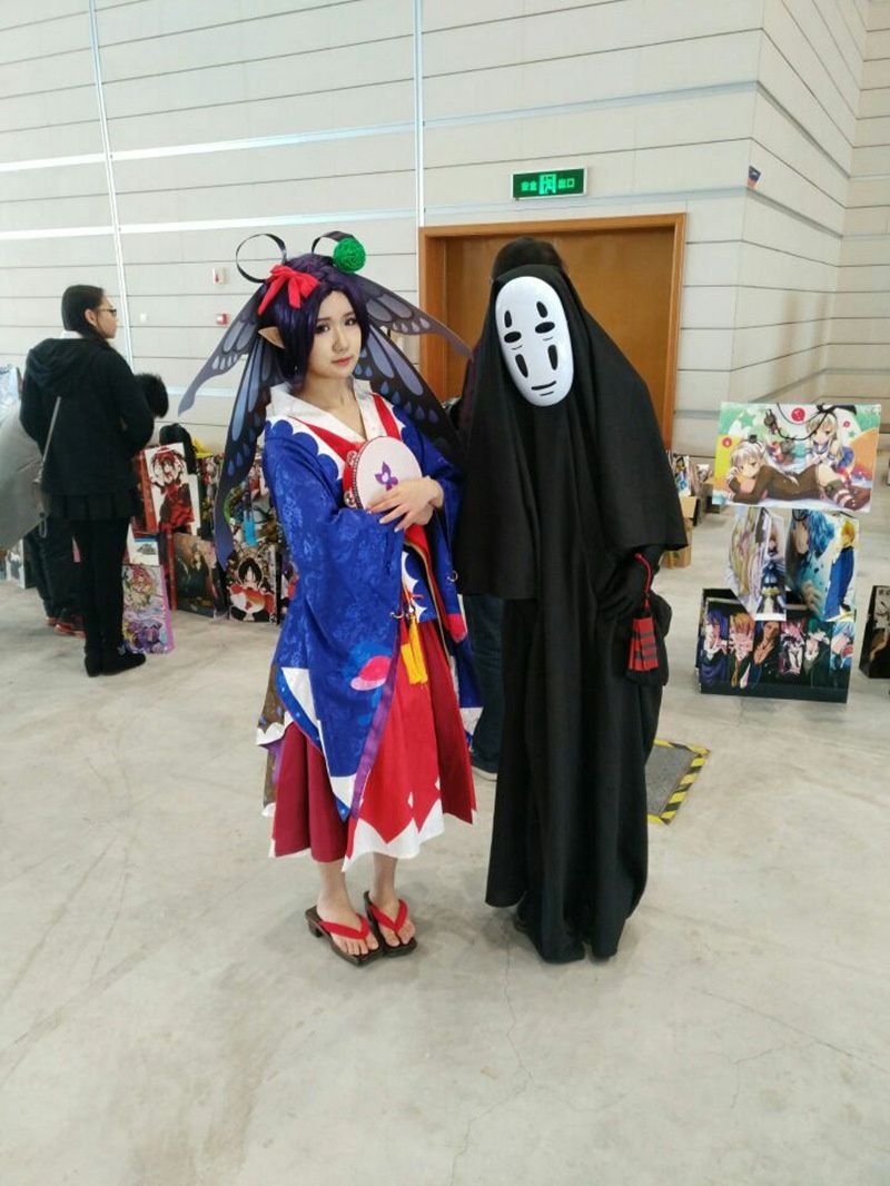 Spirited Away Faceless Male Cosplay Costume Anime Costume Faceless Mask Ghost Costume Halloween Cloak COS Spirited Away Faceless Male Cosplay Costume Anime Costume Faceless Mask Ghost Costume Halloween Cloak COS