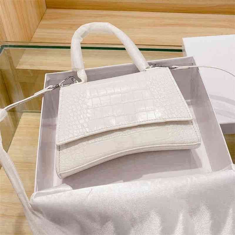 Retro Alligator PU Leather Handbag Women Casual Zipper Totes Shoulder Bags N#S7