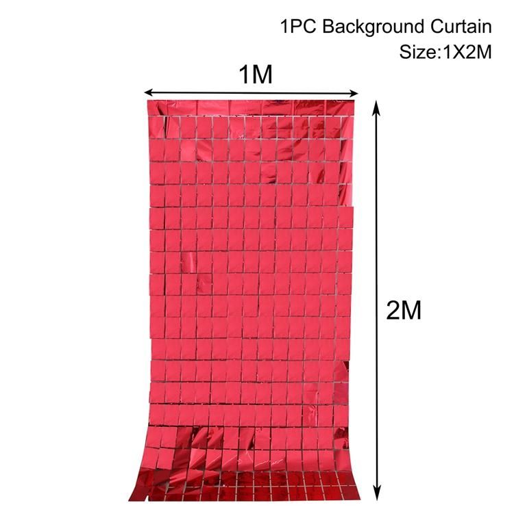 빨간색 1m x 2m