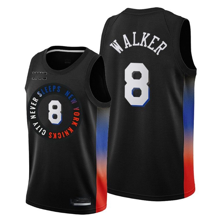 New York„Knicks„Men Basketball Kemba Walker 8 2021 Trade Black Edition  City Jersey From Jerseys_nba_stores, $108.81