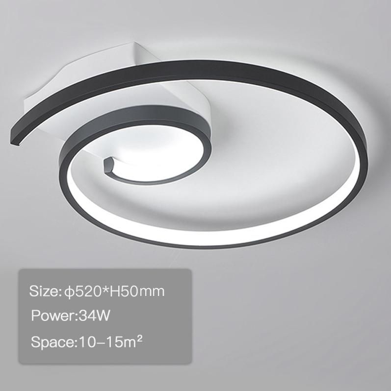 Black 520mm-round Cool white