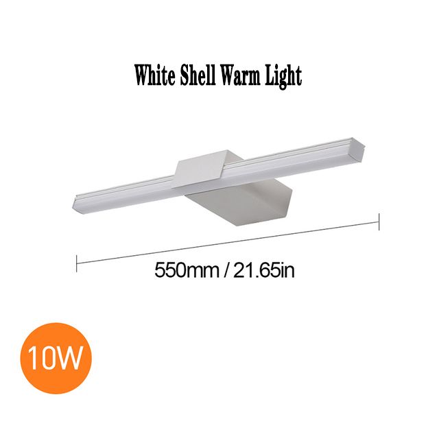 Biała skorupa ciepłe światło-550mm