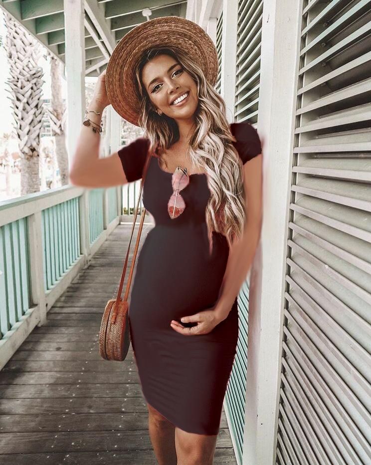 Maternity Dresses Summer Fashion Tight 