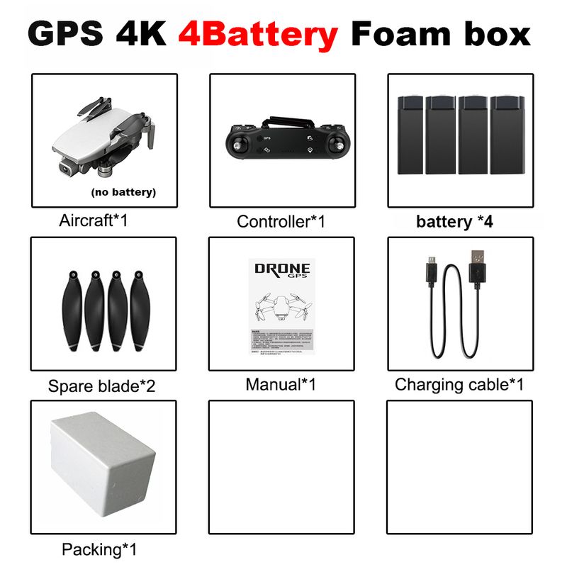 GPS 4K 4Bフォームホワイト