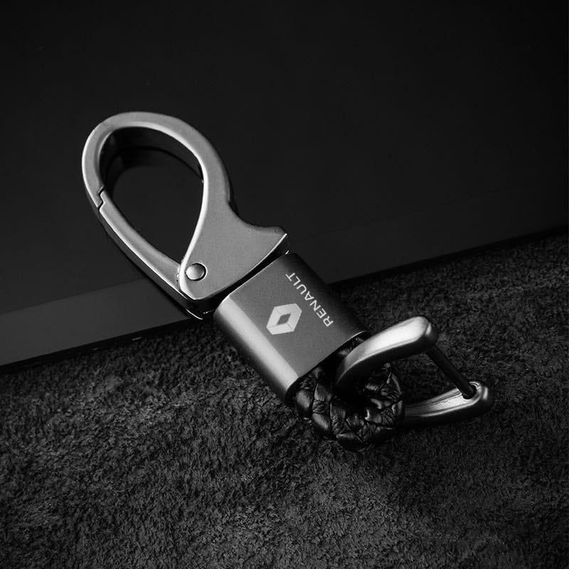 Renault Brand Keyring UK Seller Black Silver Key Ring Premium Quality