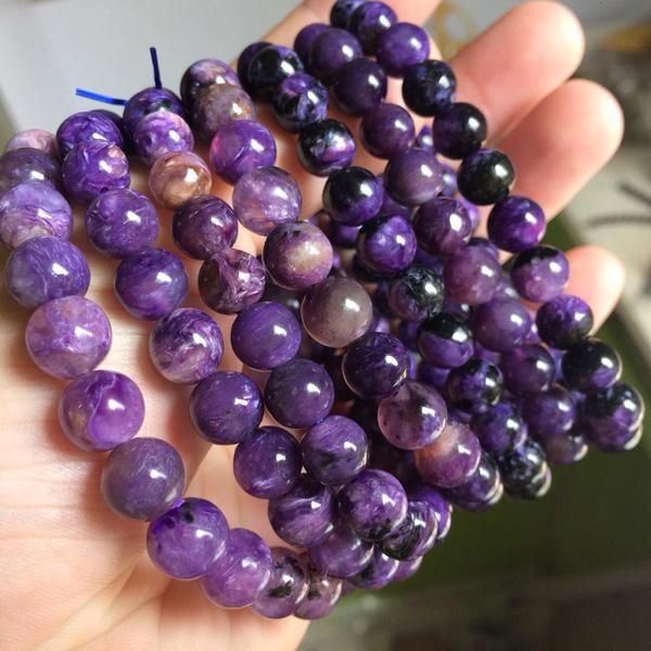 charoite beads 9-10mm 19cmm