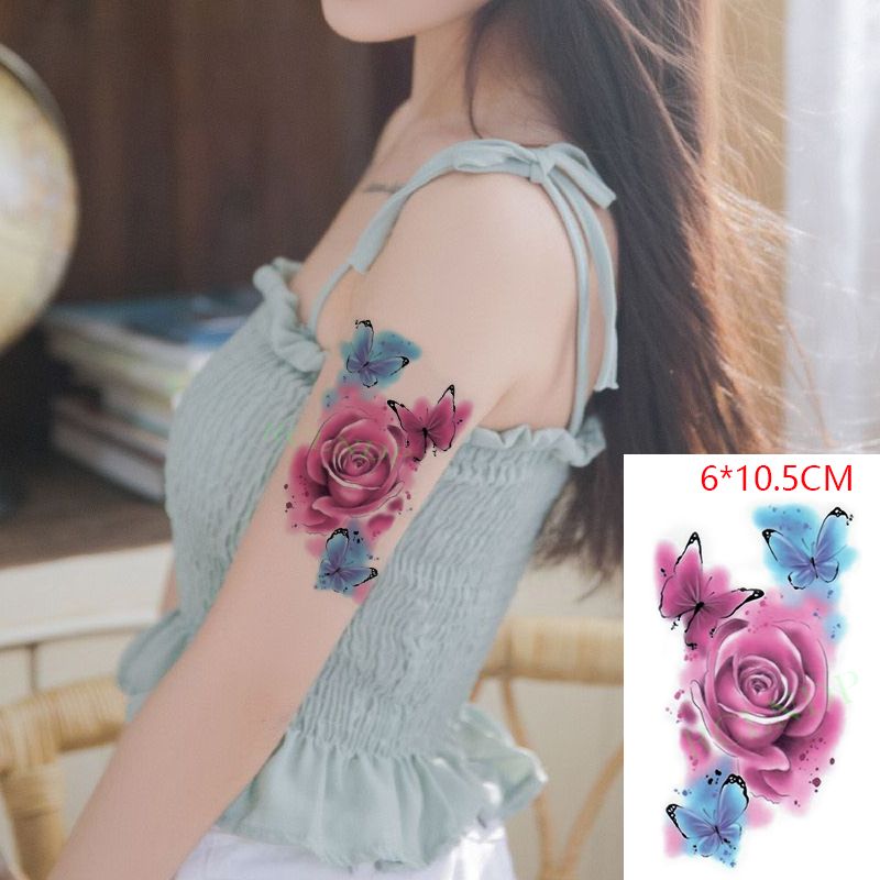 Waterproof Temporary Tattoo Sticker sexy baby's breath flower tatto birds gun feather Water Transfer fake flash tattoos Waterproof Temporary Tattoo Sticker sexy baby's breath flower tatto birds gun feather Water Transfer fake flash tattoos