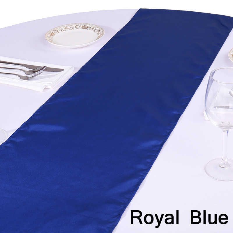 Royal Blue-Satin Table Runners-30x275cm