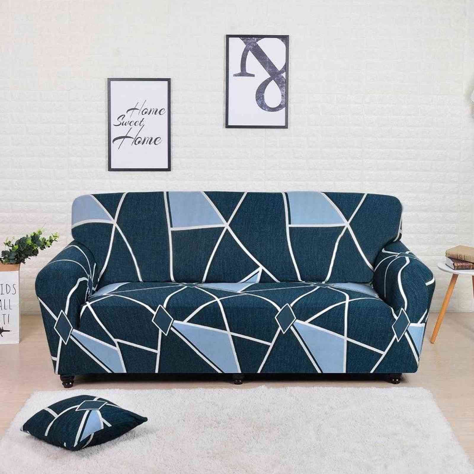 Blue Plaid-3-Seater 190-230cm