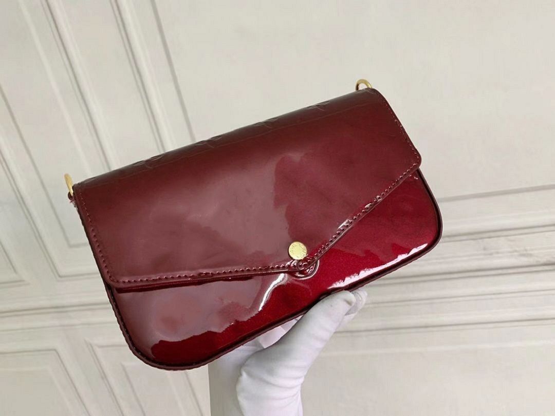 patent leather Burgundy