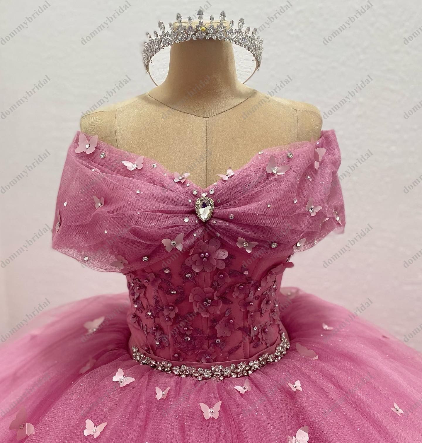 Magical Floral Flowers Butterfly Cinderella Quinceanera Prom Dresses 2022 Ball Gown Off the shoulder Glitter Tulle Magical Floral Flowers Butterfly Cinderella Quinceanera Prom Dresses 2022 Ball Gown Off the shoulder Glitter Tulle