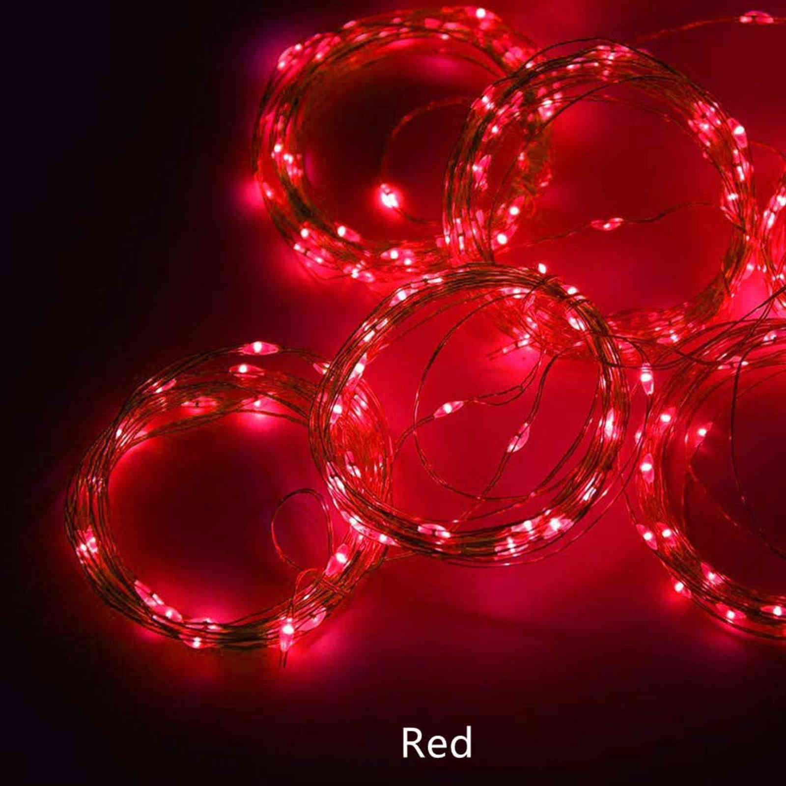 RED-3M X 3M 300LEDS-Solar Powered