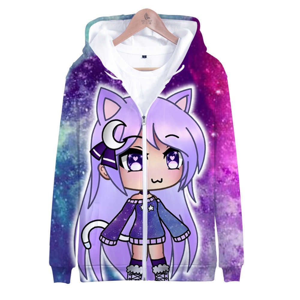 Anime Game Hoodies Gacha Life Kawaii Girls 3D Print Sweatshirts Men Women  Fashion Hoodie Harajuku Kids Boys Jackets Coat Clothes From Hoodies8899,  $11.26