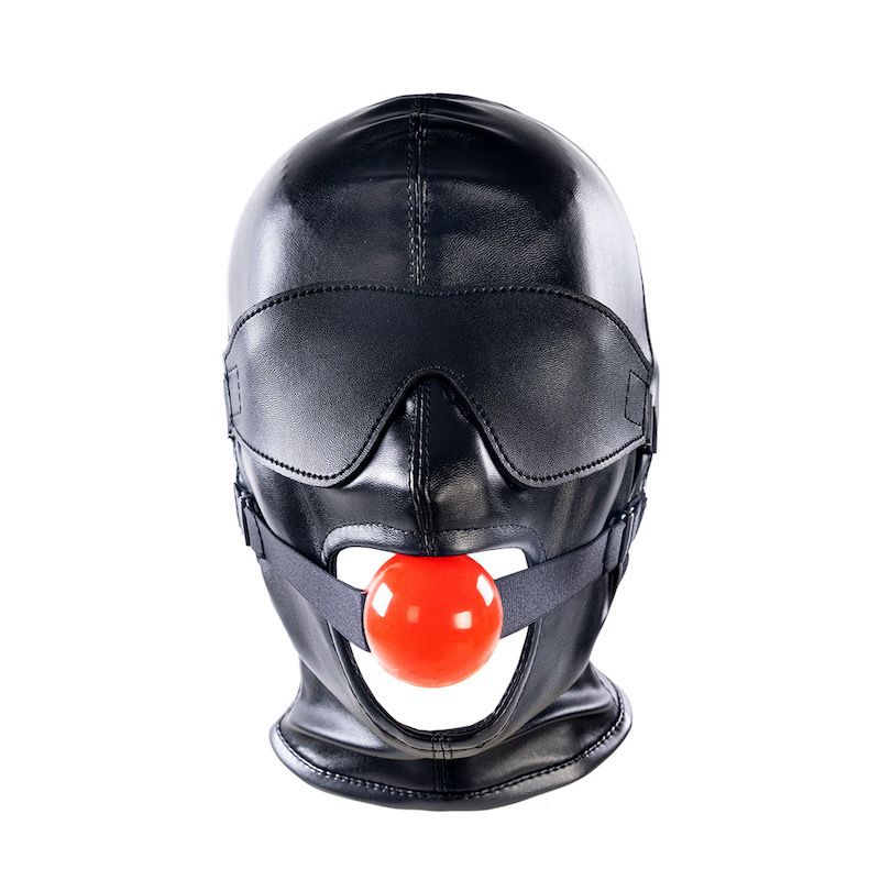 Adult PU Leather SM Fetish Hood With Eye Patch And Ball Gag Head Bondage  Restraint Sex Products Y0406 From Heijue01, $16.35 | DHgate.Com