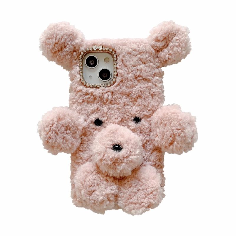 3d Bear Cases For Iphone 13 Pro Max 12 Mini 11 Xr Xs X 8 7 6 Bling Diamond Rabbit Genuine Hair Plush Fluffy Fur Fuzzy Girl Lady Soft Tpu Animal Ear Cute Lovely Mobile Cover 3d Bear Cases For Iphone 13 Pro Max 12 Mini 11 Xr Xs X 8 7 6 Bling Diamond Rabbit Genuine Hair Plush Fluffy Fur Fuzzy Girl Lady Soft Tpu Animal Ear Cute Lovely Mobile Cover
