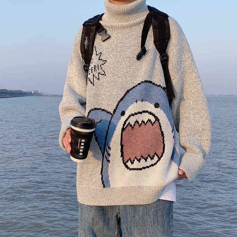 zara shark sweater