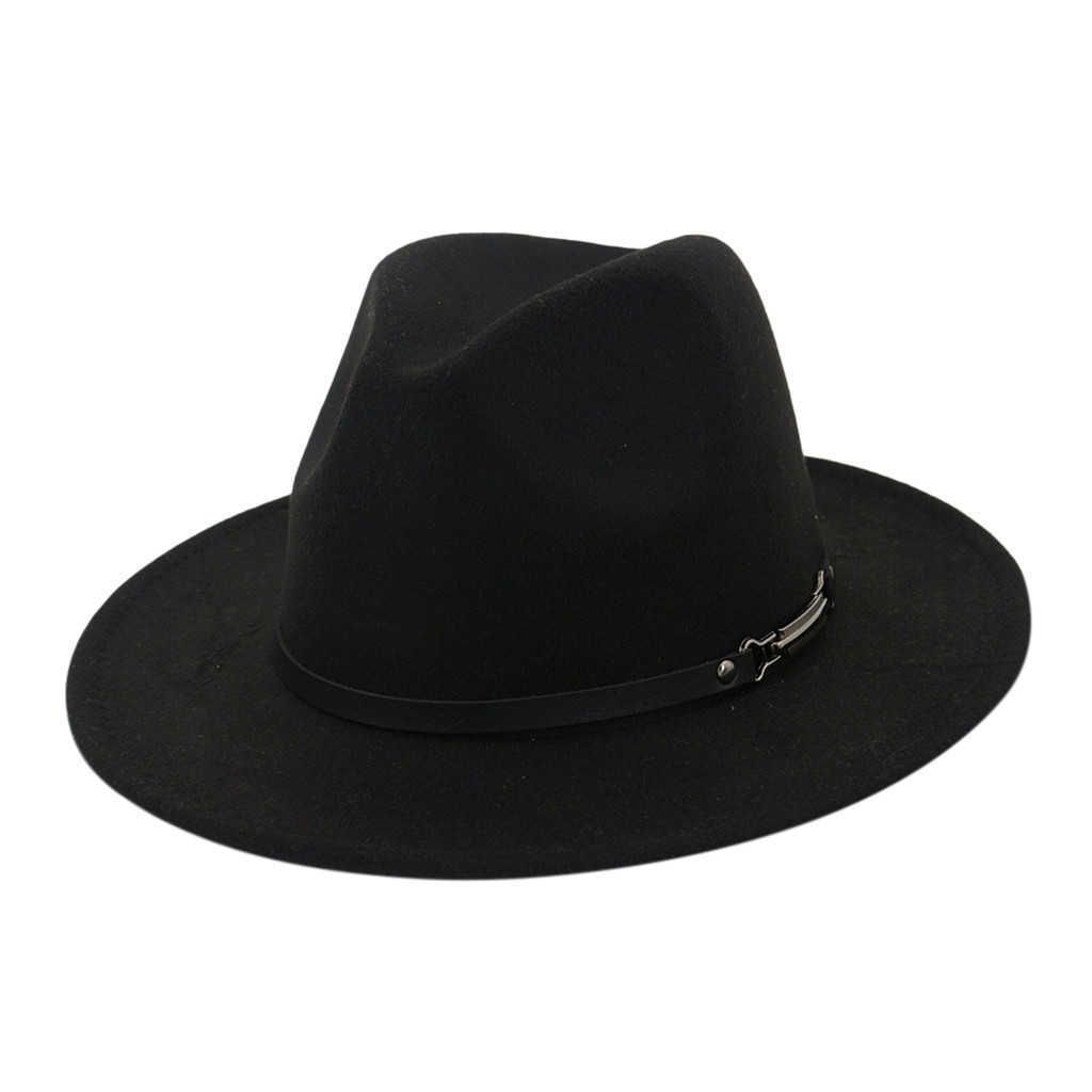 Fedora Hat Men Women Imitation Woolen 