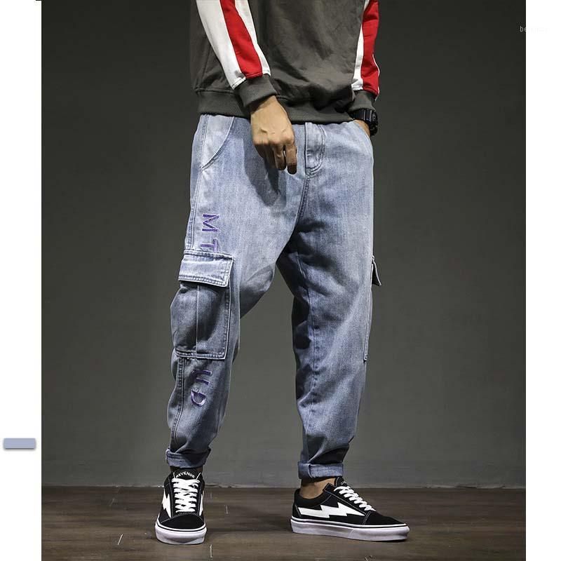 Acquista Moda Jeans Jeans Jeans Abbigliamento Uomo Giapponese Streetwear  Hip Hop Harem Pantaloni Cargo Blue Pantaloni Skinny A 32,58 € Dal Beixinxi  | It.DHgate.Com