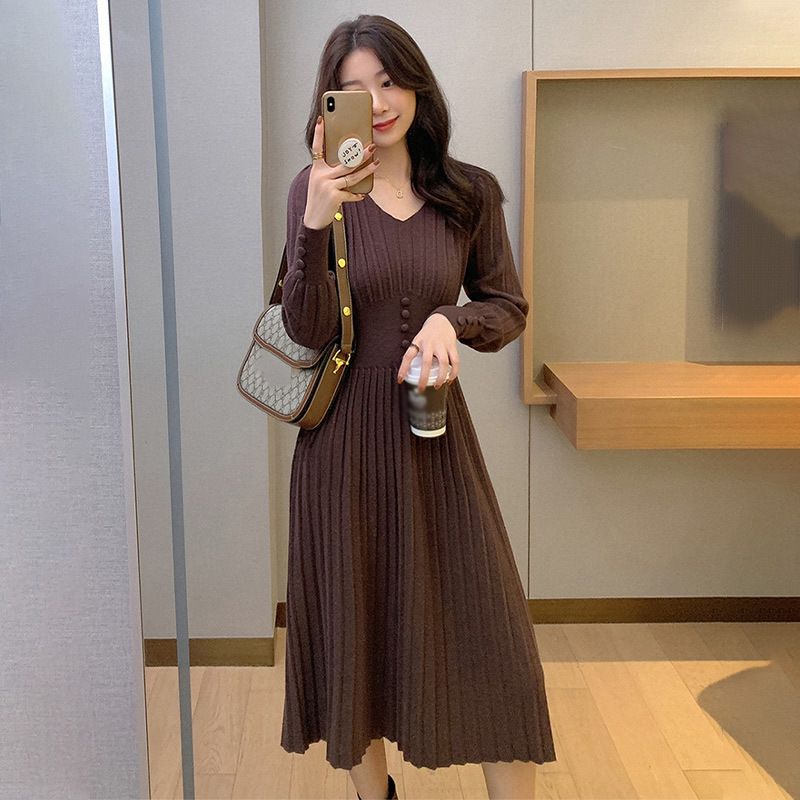Coffee Midi Dress