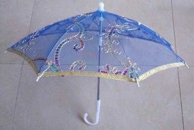 Opções: Guarda-chuva de renda azul escuro de 30 cm