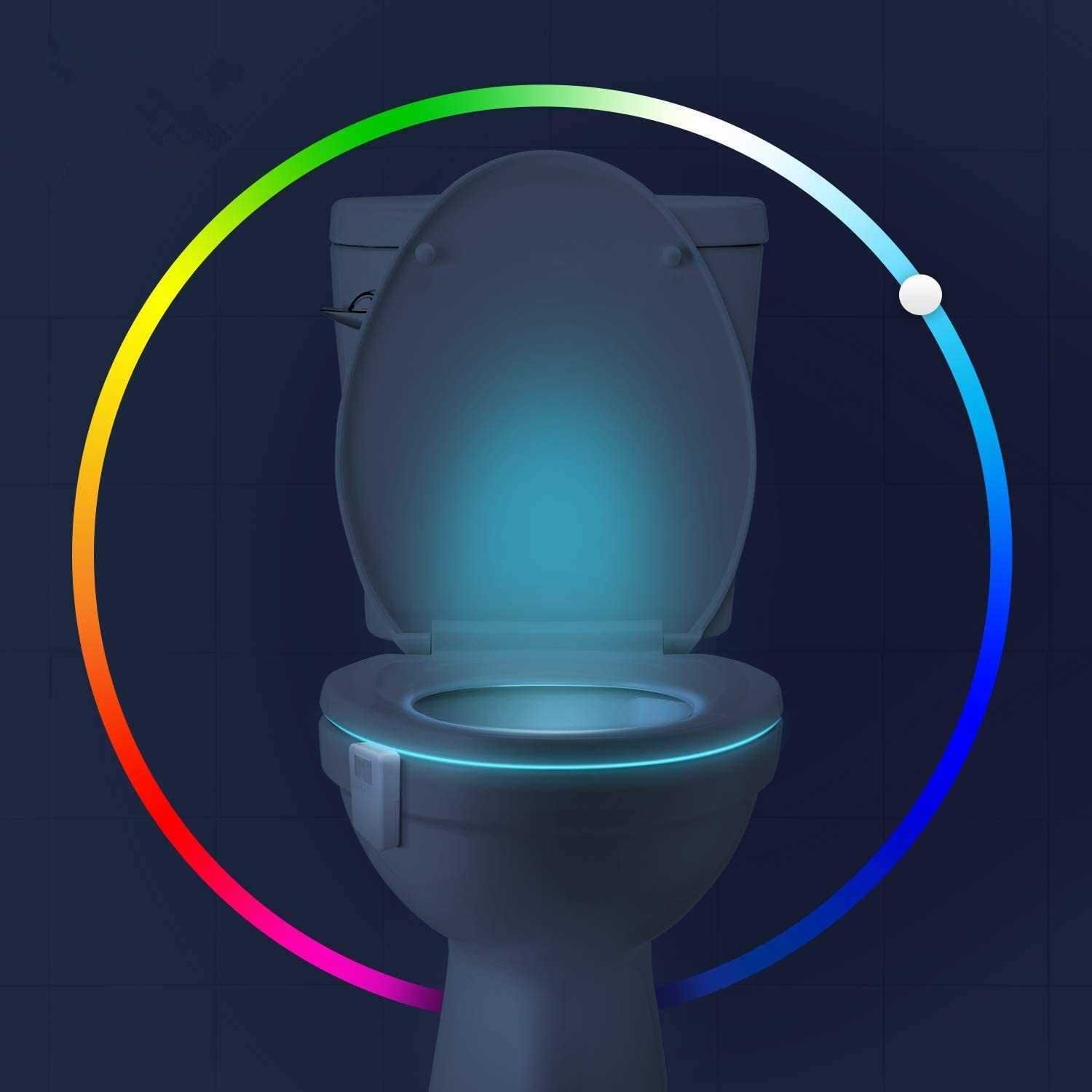 The Original Toilet Night Light Tech Gadget. Fun Bathroom Motion Sensor LED  Lighting. Weird Novelty Funny